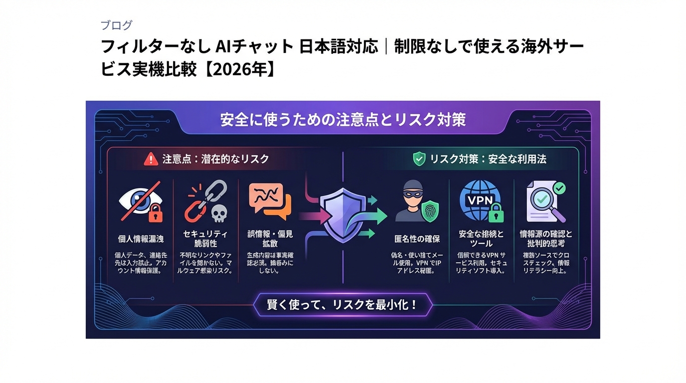 安全に使うための注意点とリスク対策