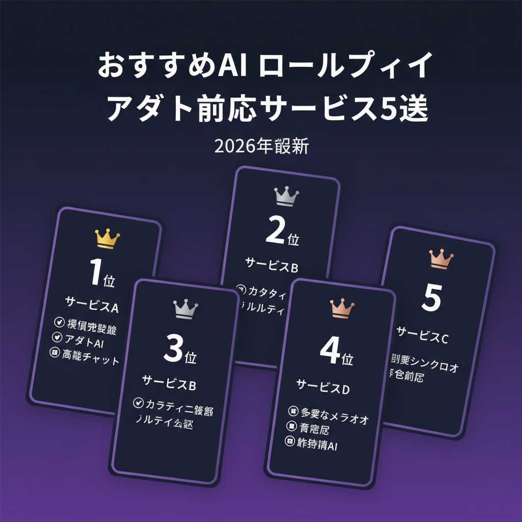 おすすめAI ロールプレイ エロサービス5選