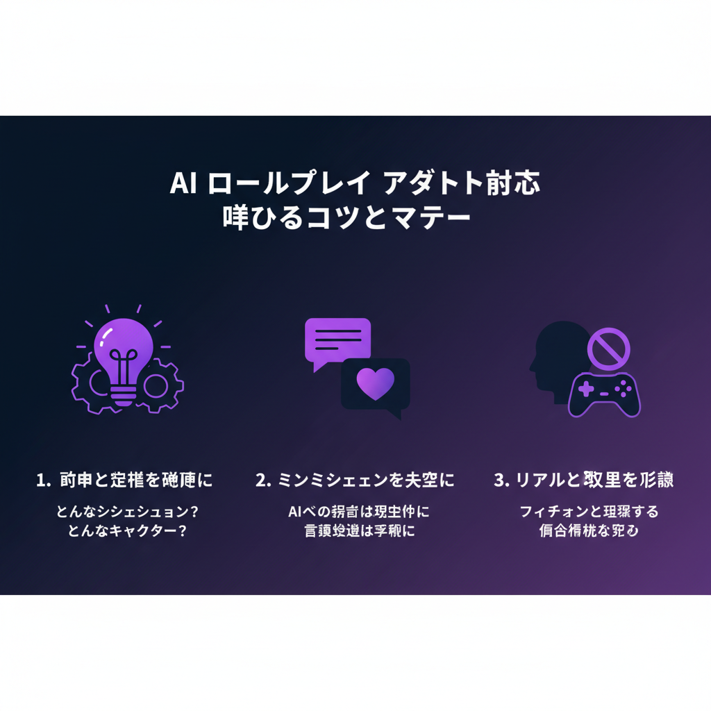AI ロールプレイ エロを楽しむコツとマナー