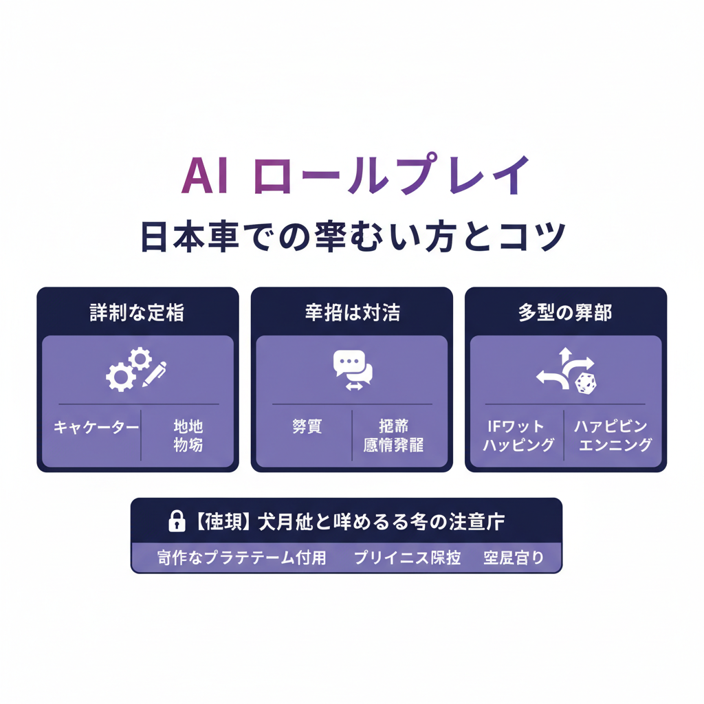 AI ロールプレイ 日本語での楽しみ方とコツ