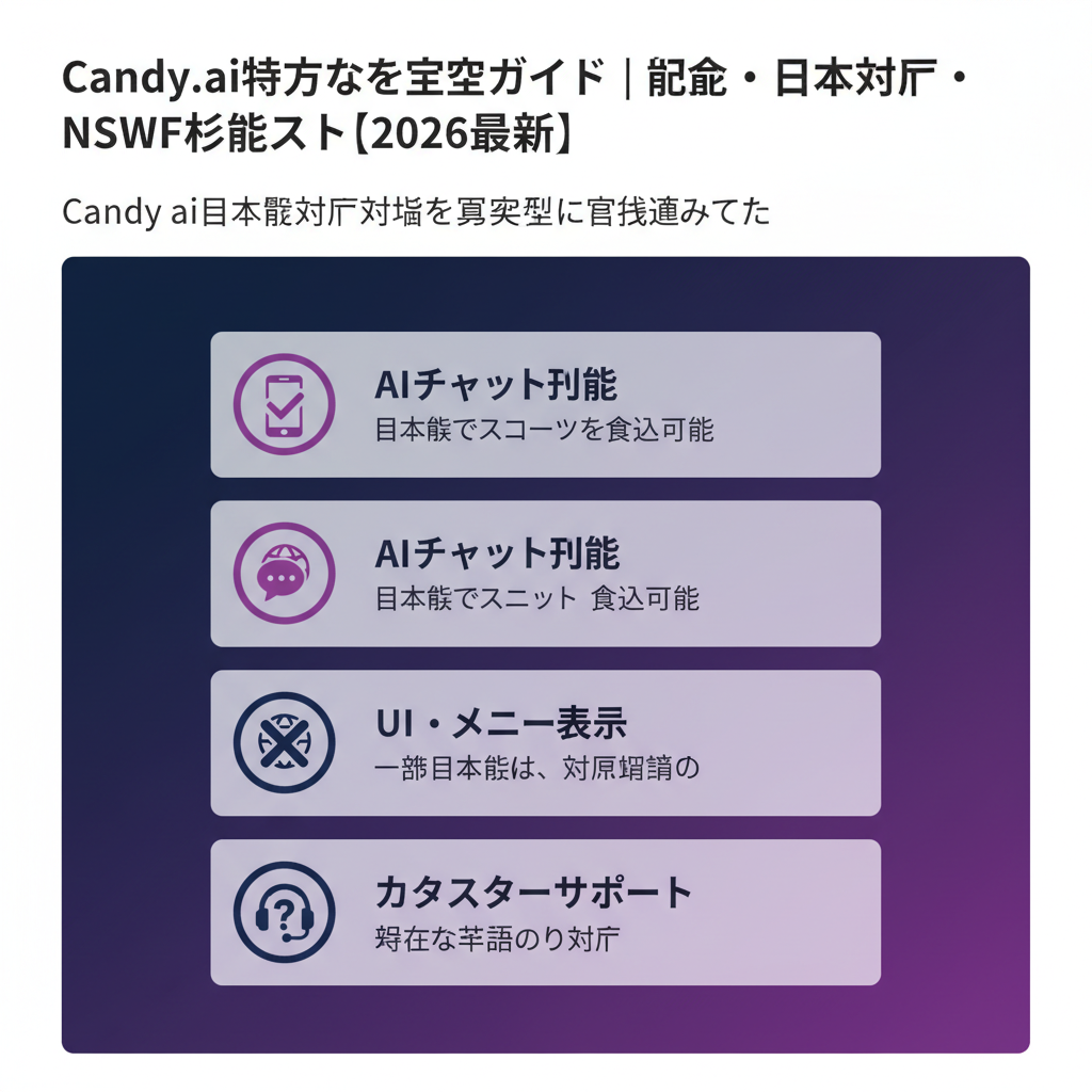 Candy ai日本語対応状況を実際に検証してみた