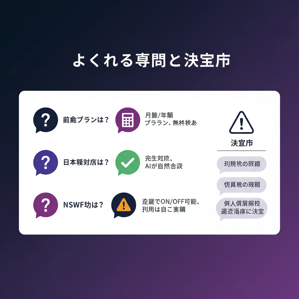 よくある質問と注意点